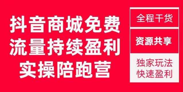 抖音商城搜索持续盈利陪跑成长营，抖音商城搜索从0-1、从1到10的全面解决方案-微风-知识付费系统